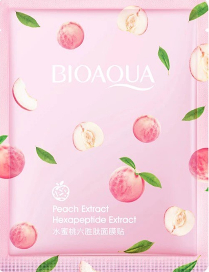 ماسک صورت ورقه ای هلو بیوآکوا اصلی: آبرسان قوی