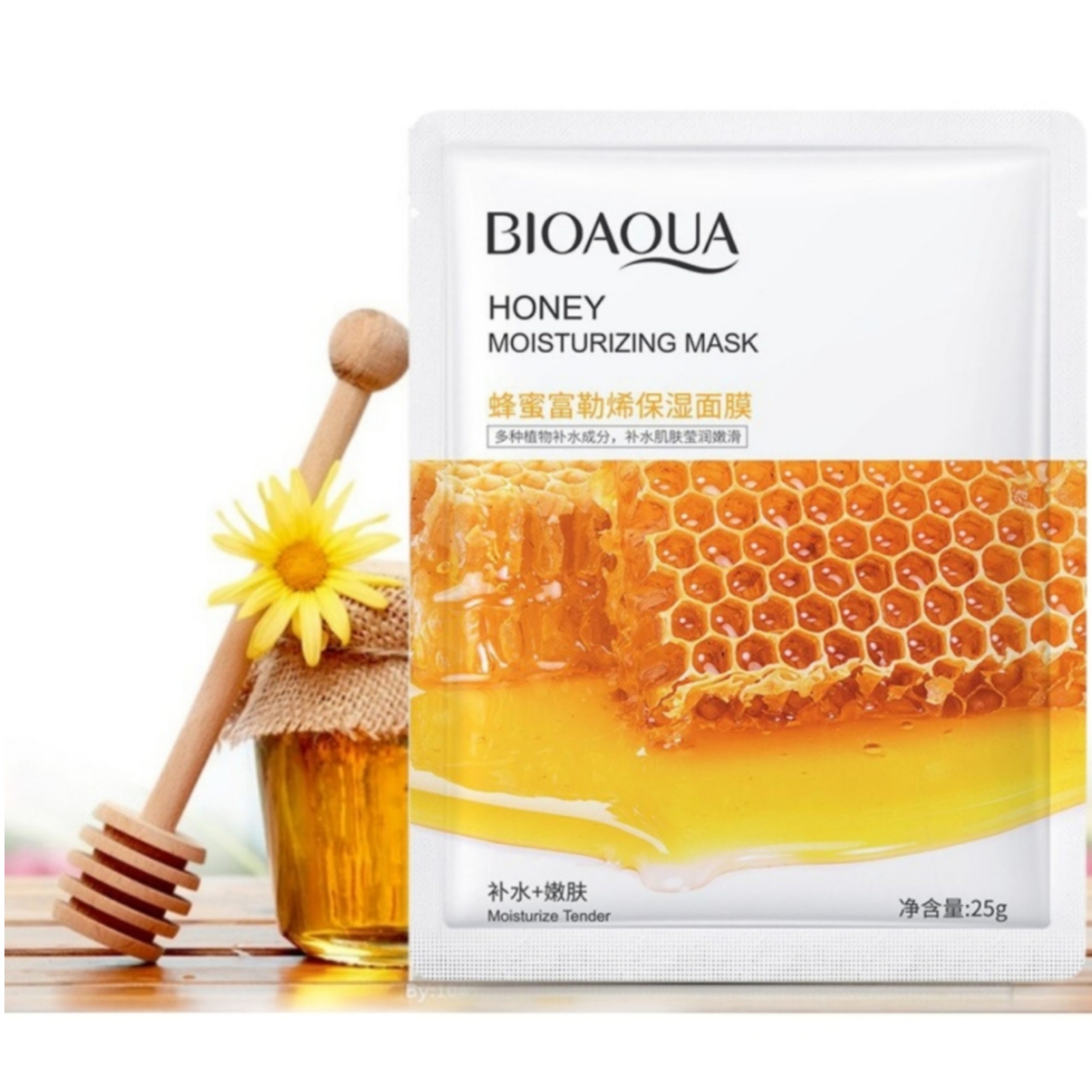 ماسک صورت ورقه ای عسل بیوآکوا BIOAQUA